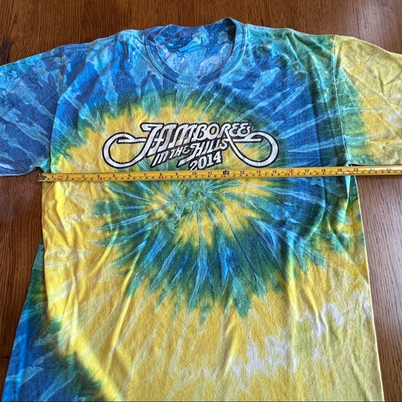 ⭐️ 2014 Vintage Jamboree in the Hills Country Concert Tee Shirt Tie Dye LARGE - Picture 7 of 16